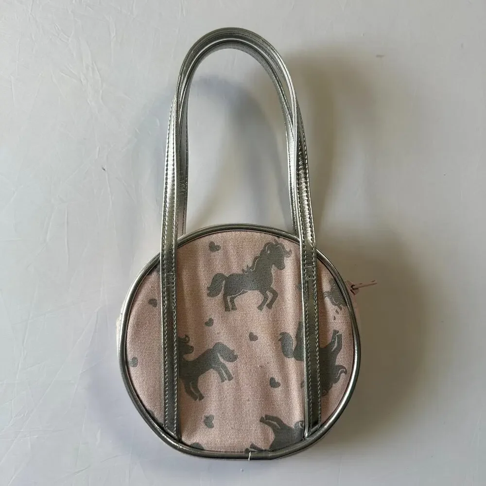 Gymboree Pink & Silver Unicorn Kids Purse